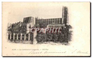 Old Postcard Albi The Cathedral and L & # 39Archeveche