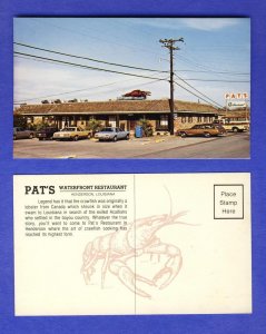 Henderson, Louisiana/LA Postcard,Pat's Waterfront Restaurant
