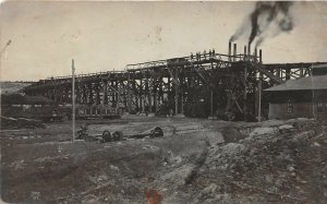 J11/ Pictou Colorado RPPC Postcard c1910 Mine Occupational Railroad 161