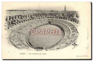 Old Postcard Nimes View Inner des Arenes