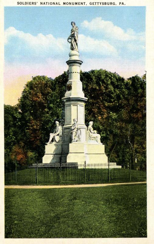 PA - Gettysburg. Soldier's National Monument