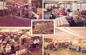 Brooklyn New York Printing Plant Multiview Vintage Postcard K32339