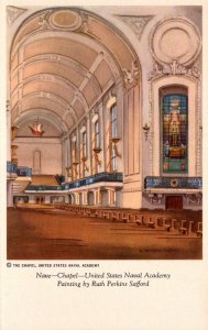 Maryland Annapolis U S Naval Academy Chapel Nave Painting By Ruth Perkins Saf...