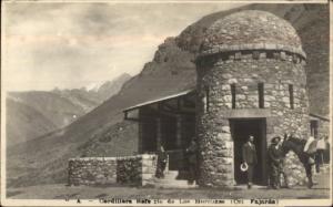 Argentina Cordillera Defugio de Los Horcones Col. Fajardo Real Photo Postcard