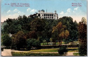 Castillo De Chapultepec Mexico City Hill of the Grasshopper Landscape Postcard