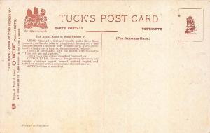 Raphael Tuck Royal Arms of King George V  Postcard