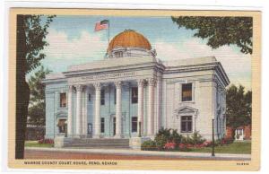 Court House Reno Nevada linen postcard