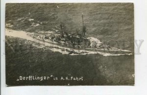 477395 WWI German fleet Derfflinger Vintage photo postcard