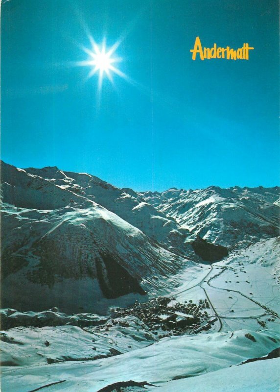 Postcard Europe Switzwerland Andermatt 1996 