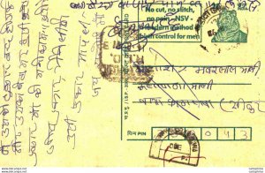 India Postal Stationery Tiger 25