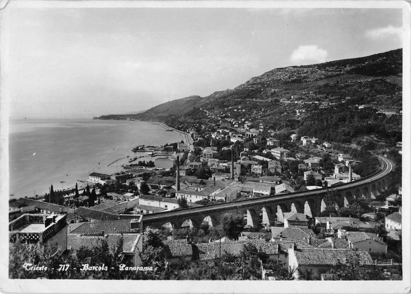 BG19935 trieste barcola panorama real photo italy