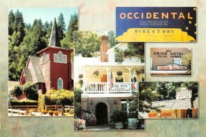 OCCIDENTAL California CA   INN & UNION HOTEL Sonoma Co  4x6 OVERSIZE Modern Card