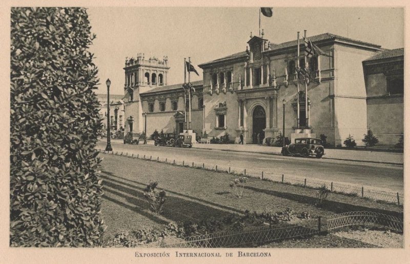 State Pavillion Barcelona Exposicion 1929 Spanish Old Postcard