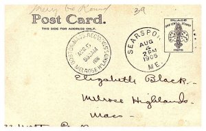 Maine Searsport , Penobscot Park  RPPC