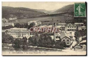 Old Postcard Pernod Fils Pontarlier factories