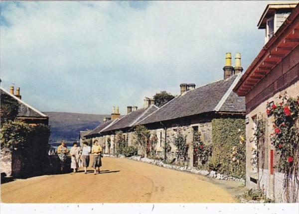 Scotland Dunbartonshire Loch Lomond Luss Village Street Scene