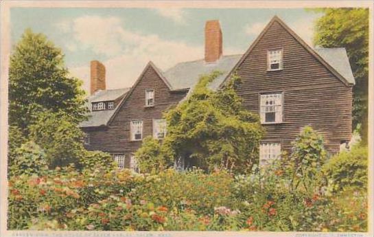 Massachusetts Salem Garden View The House Of Seven Gables