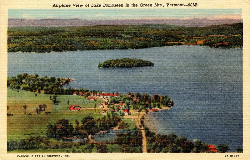 VT - Lake Bomoseen. Airplane View