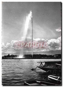 Modern Postcard Geneva Jet d'Eau