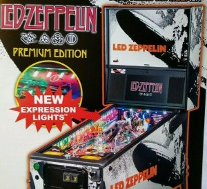 Led Zeppelin Pinball FLYER Hard Rock & Roll Music Premium Blimp UNUSED Promo 