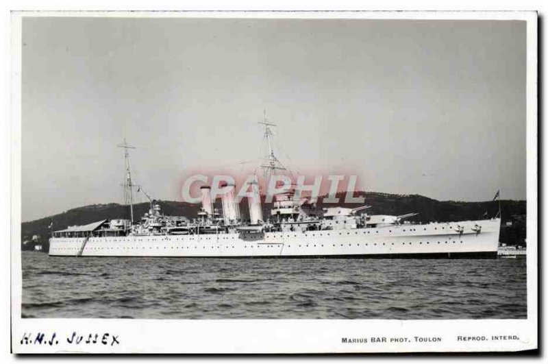 Postcard Old Boat HMs Sussex