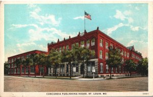 VINTAGE POSTCARD HISTORIC CONCORDIA HOUSE AT ST. LOUIS MISSOURI