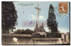 Old Postcard Montaigu Vendee Calvary