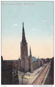 BALTIMORE, Maryland, 1900-1910´s; First Presbyterian Church