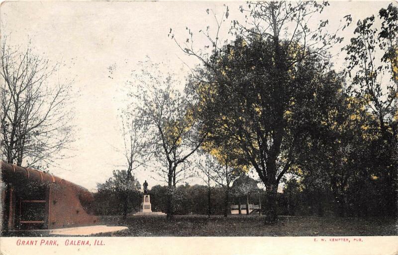 Galena Illinois 1908 Postcard Grant Park