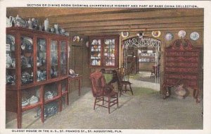 Florida Saint Augustine Section Of Dining Room Showing Chippendale Highboy An...