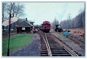 Morris County Central Train Railroad Station Whipanny New Jersey NJ Postcard