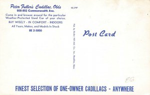 Cadillac Oldsmobile Automobile Company Dealership of  Boston MA Postcard