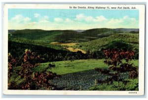 1951 In The Ozarks Near Fort Smith Arkansas AR Vintage Unposted Postcard