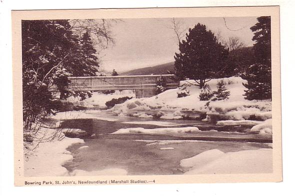 Bowring Park Bridge in Winter, St. John's Newfoundland, Marshall Studios