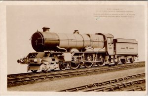 King George V Britain's Most Powerful Passenger Locomotive RPPC Postcard Z23