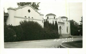 High School Kern California Wasco RPPC Photo Postcard 20-12934 