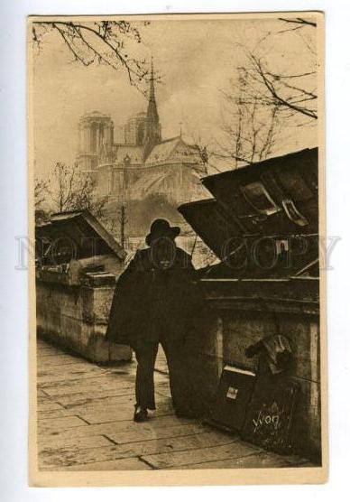 158252 France PARIS Oldest BOOK DEALER Vintage postcard