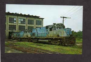 NY Lehigh & Hudson River Railroad Train Warwick New York RR Postcard