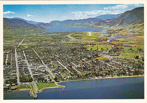 Canada Aerial View Penticton British Columbia