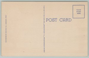 Milan Ohio~Thomas Edison Birthplace~1940s Linen Postcard