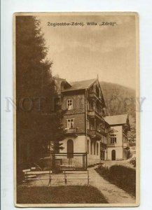 3144008 Poland ZEGIESTOW Spa Willa Villa Zdroj Vintage postcard