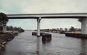 New Four Lane Bridge Crossing Inter-Coastal Waterway Carolina Beach, North Ca...