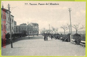 0700 - SPAIN - VINTAGE POSTCARD - Toledo - Paseo del Miradero-