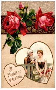 Valentine Antique dressed couple