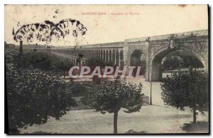 Old Postcard Montpellier Aqueduct Peyrou