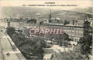 Old Postcard Clermont Ferrand General View Square Blaise Pascal