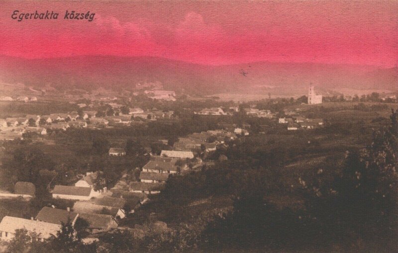 Hungary Egerbakta Község Vintage Postcard 04.17