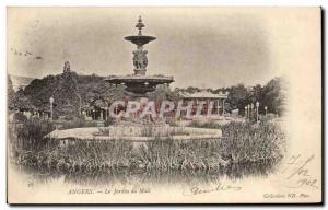 Old Postcard Angers Le Jardin Du Mail
