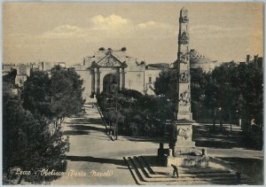 60657 - vintage postcard - LECCE city: OBELISK-