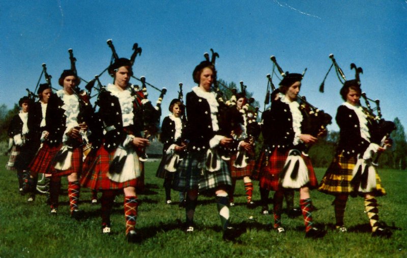 Canada - Nova Scotia, New Glasgow. Girls' Highland Pipe Band